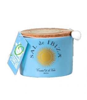 Flor de sal cerámica Mar Blau 150gr. Sal de Ibiza. 6un.