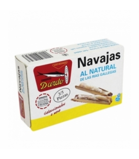 Navajas al natural de Rias Gallegas OL-120, 3/5u. Dardo. 25un. Delicat Gourmet