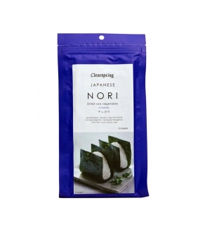 Nori hojas 25gr. Clearspring. 6ud. Delicat Gourmet