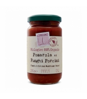 Salsa Pomarola ai Funghi Porcini BIO 190gr. Il Cipressino. 6un. delicat Gourmet
