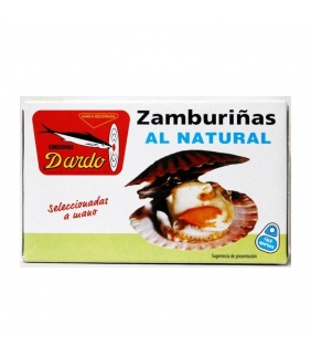 Zamburiñas al Natural RR-125. Dardo. 50un. delicat gourmet