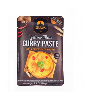 Pasta de curry amarillo (picante medio) 70gr. deSIAM. Delicat Gourmet