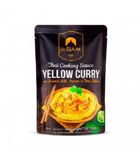 Salsa de curry amarillo (con leche de coco, papas y...