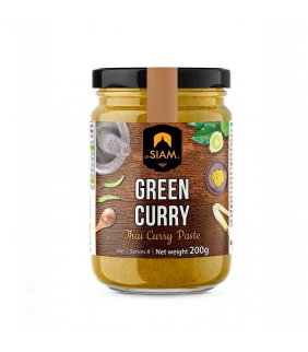 Pasta de Curry Verde Cristal 200gr. deSIAM. 6un. Delicat Gourmet