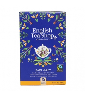 Té Earl Grey BIO 40gr. English Tea Shop. 6un. Delicat Gourmet