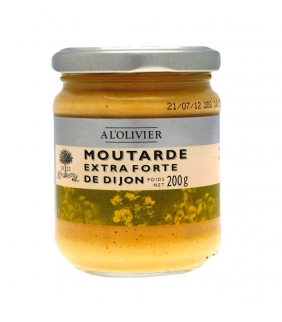 Mostaza fuerte de Dijon 200gr. A l'Olivier. Delicat Gourmet