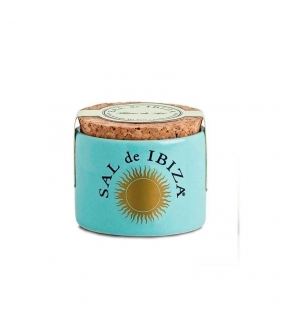 Flor de sal mini tarro cerámica 30gr. Sal de Ibiza. 12un. DelicatGourmet