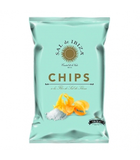 Patatas chips Sal de Ibiza 125gr. Sal de Ibiza. 12un. Delicat gourmet