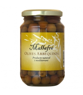 Aceitunas Arbequinas 225gr. Mallafré. 12un. Delicat Gourmet