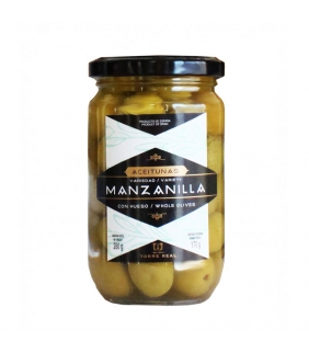 Aceituna Manzanilla con hueso 250gr. Torre Real. 12un. Delicat Gourmet