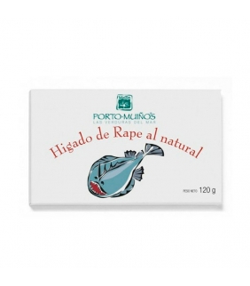 Hígado de rape al natural RR125. Porto-Muiños. 20un. Delicat Gourmet