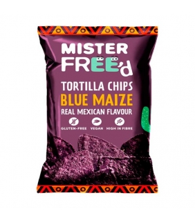 Tortilla chips Maíz Azul 135gr. Mr Free'd. 12un. Delicat Gourmet